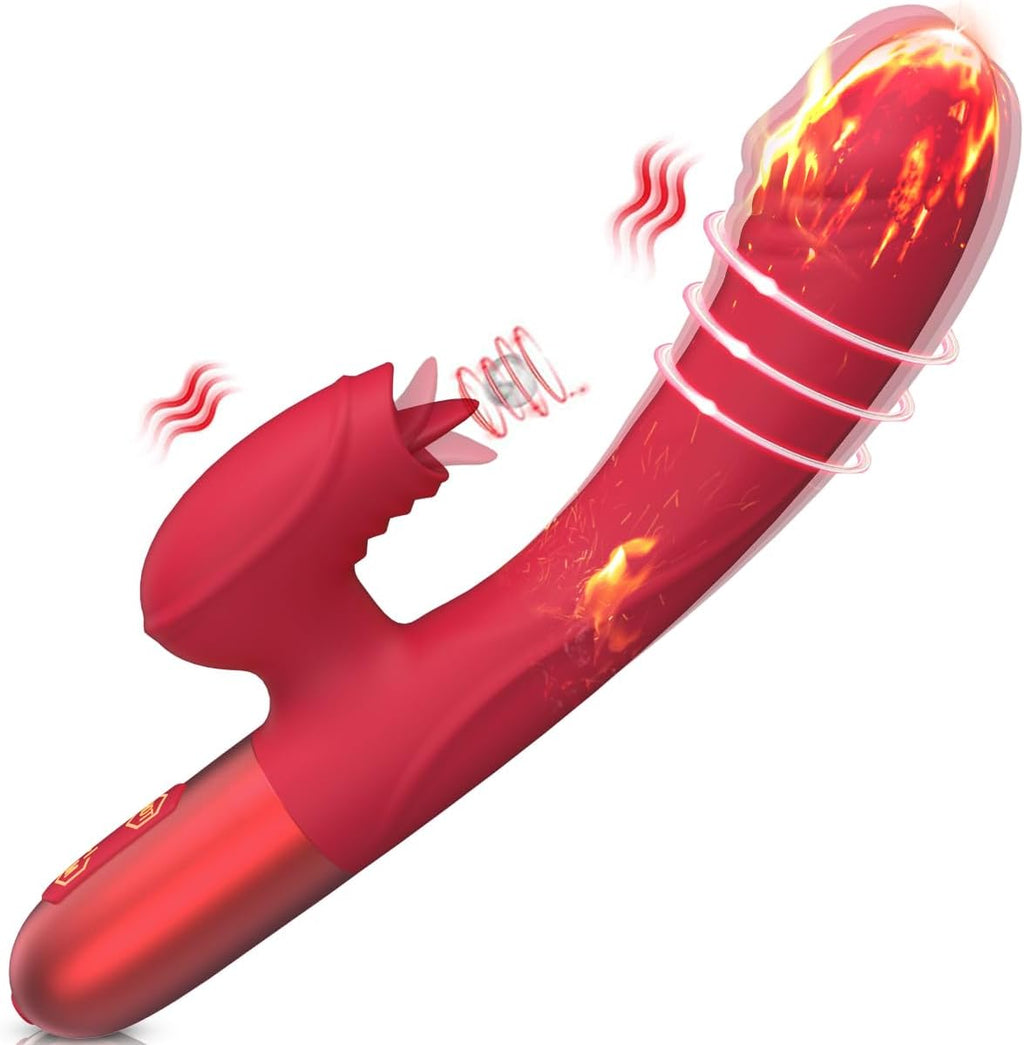 Vibrador con lengua y calor SA00127
