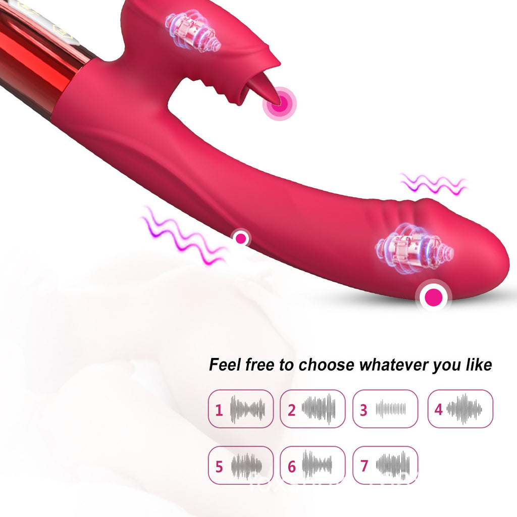 Vibrador con lengua y calor SA00127